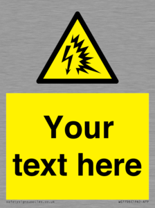 Custom warning Arc flash